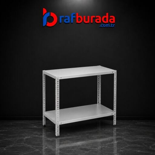 2 Katlı Çelik Raf